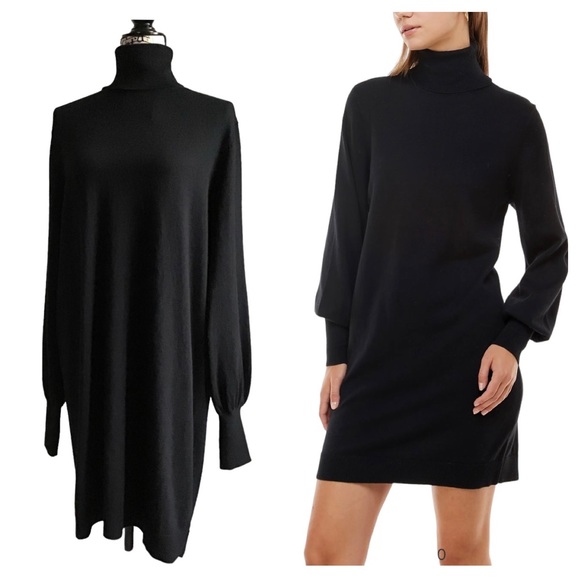 WAYF - Morela Long Sleeve Turtleneck Sweater Dress XL NWT - Picture 2 of 12